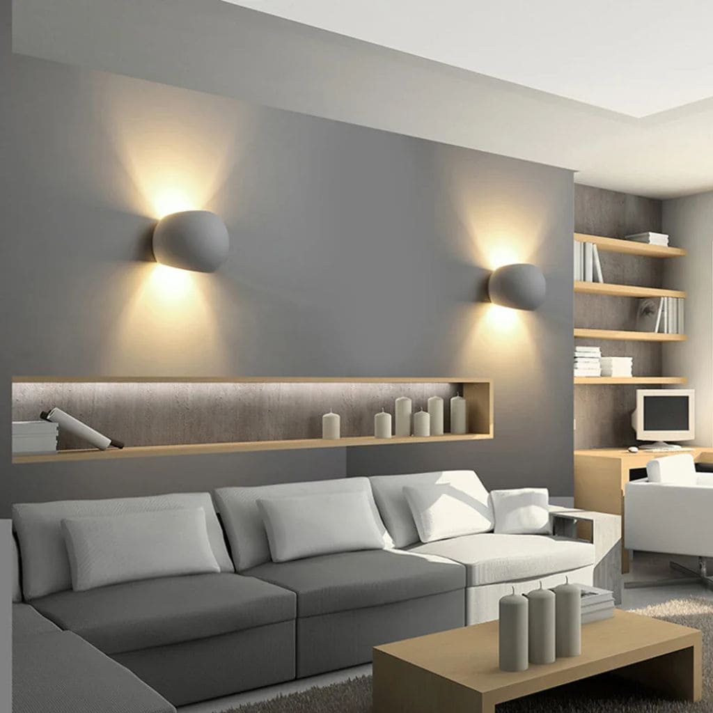Applique Murale LED Moderne en Plâtre