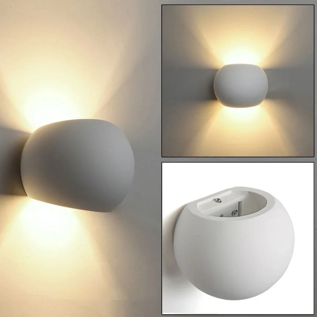 Applique Murale LED Moderne en Plâtre