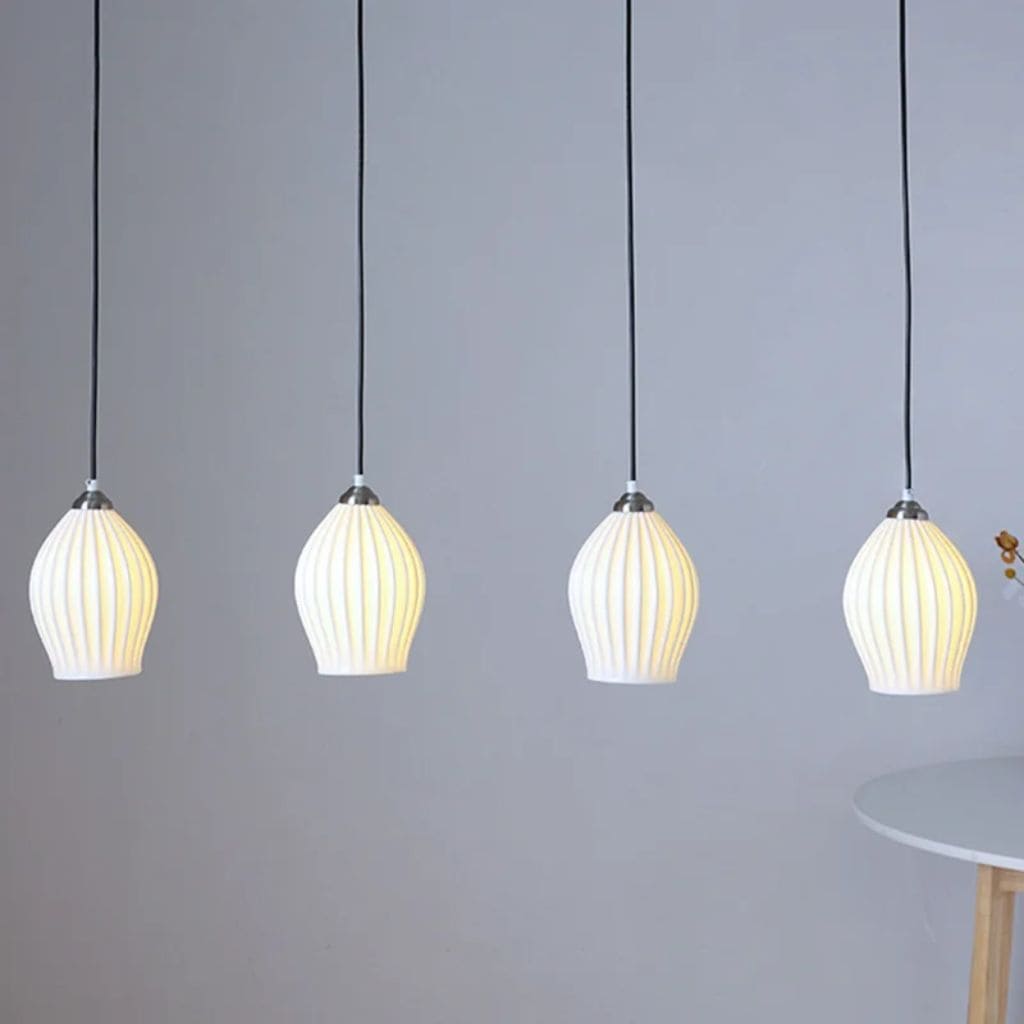 Suspension luminaire LED en Céramique au Design Nordique Post-Moderne