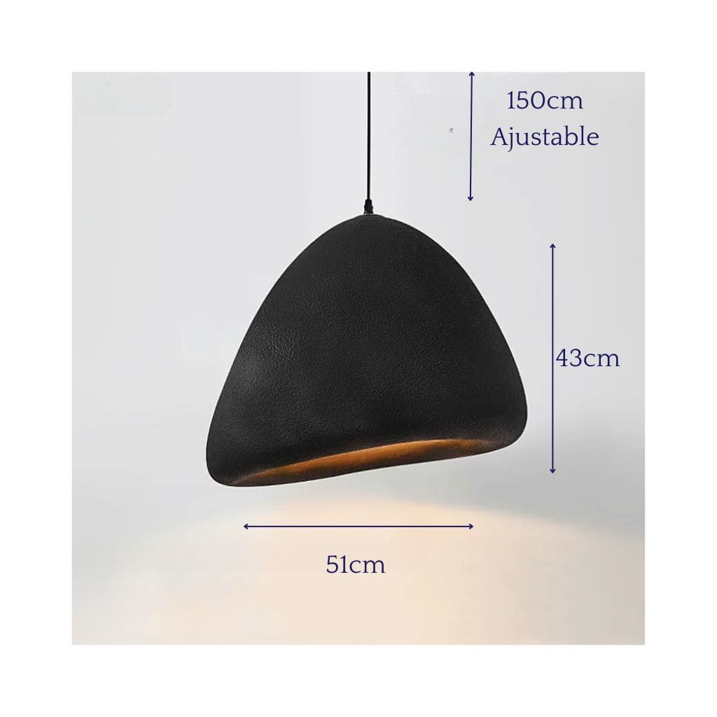 Suspension Luminaire  LED Japonaise Wabi Sabi Vent Moderne