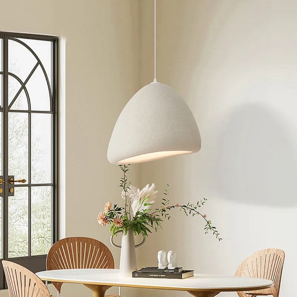 Suspension Luminaire  LED Japonaise Wabi Sabi Vent Moderne