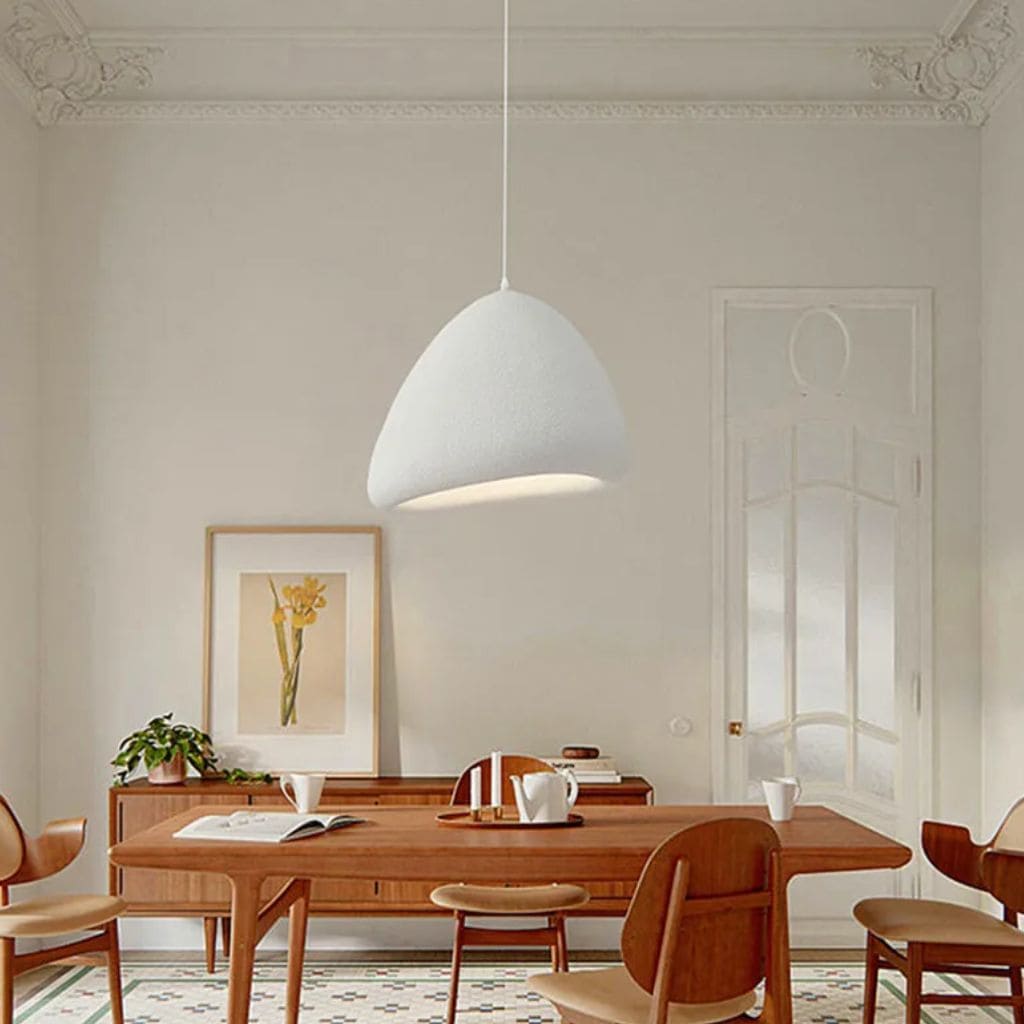 Suspension Luminaire  LED Japonaise Wabi Sabi Vent Moderne