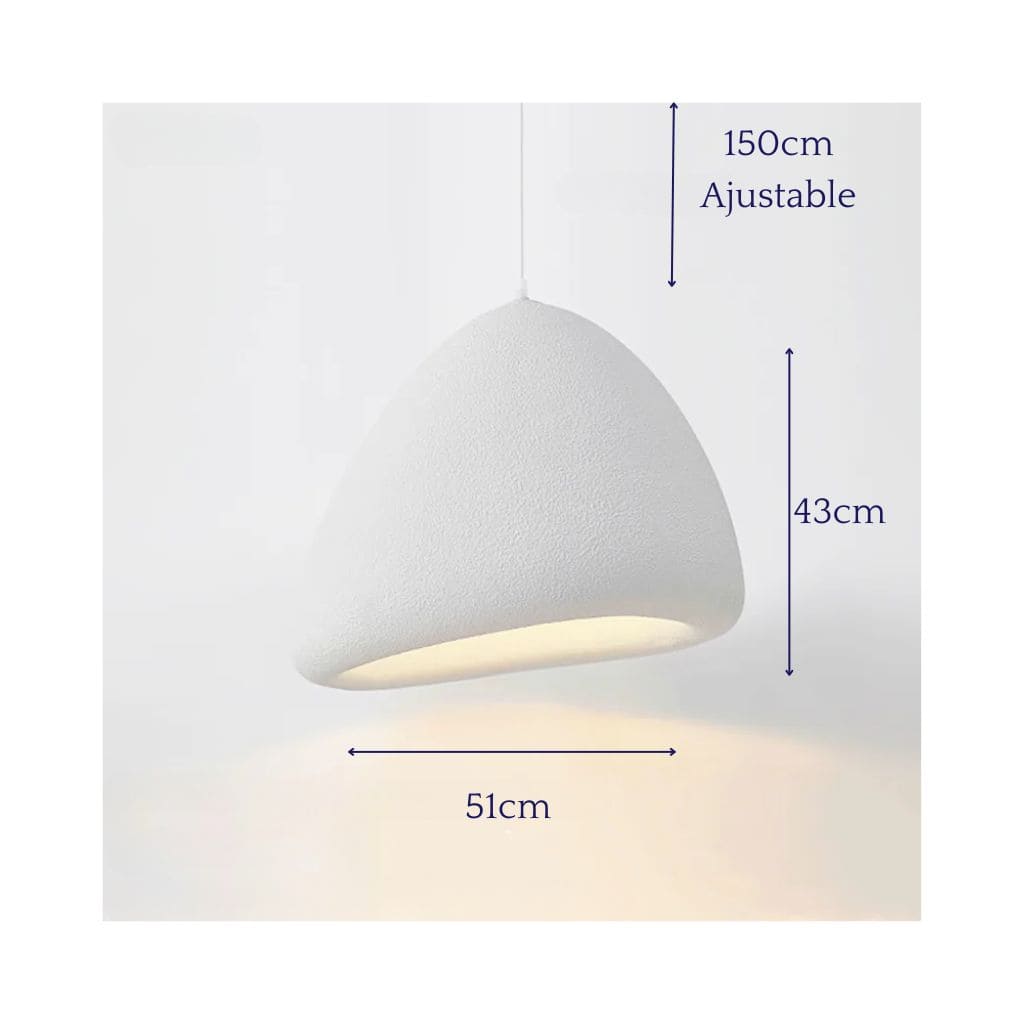Suspension Luminaire  LED Japonaise Wabi Sabi Vent Moderne