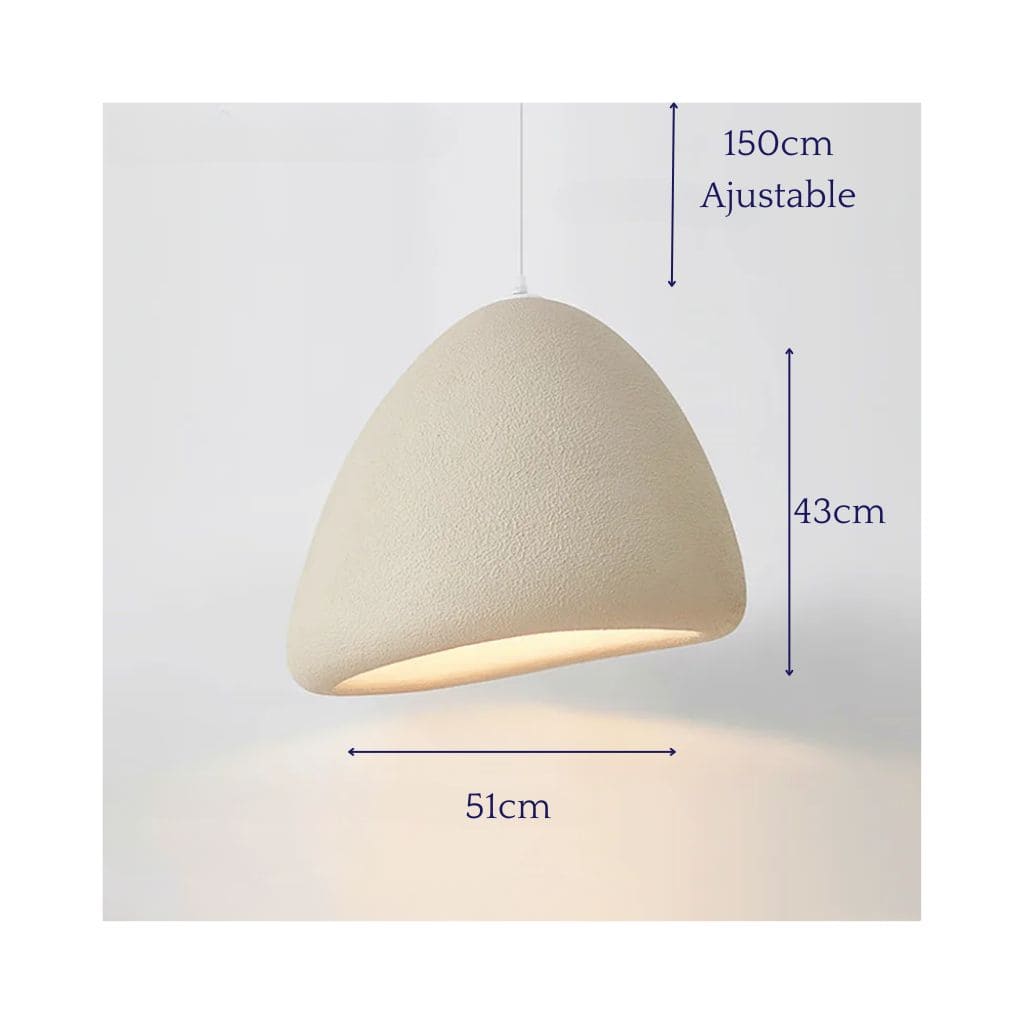 Suspension Luminaire  LED Japonaise Wabi Sabi Vent Moderne