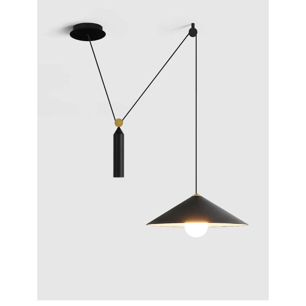 Suspension Luminaire à Poulie Nordique Industrielle LED