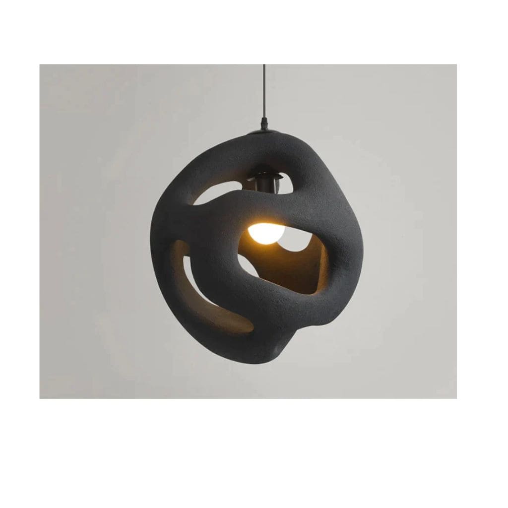 Suspension Lumineuse  au Style Wabi Sabi Artisanale