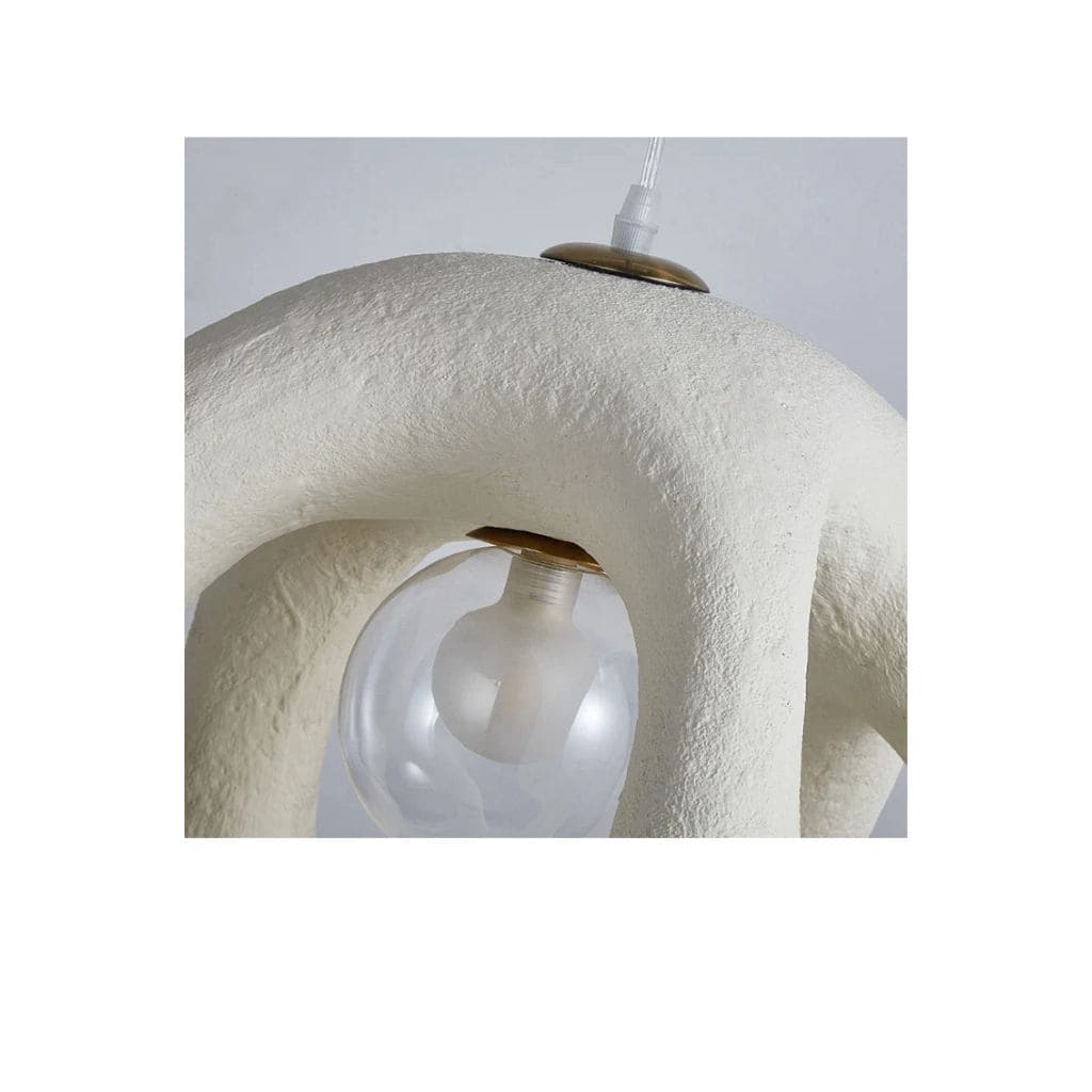 Suspension Lumineuse  au Style Wabi Sabi Artisanale