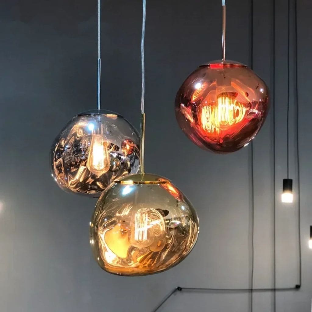 Suspension Luminaire  Moderne en Verre Coloré
